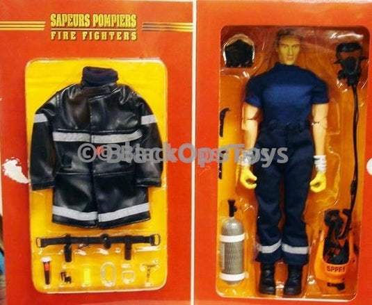 Rare French Firefighter Sapeurs Pompiers Oxygen Mask & Tank Set