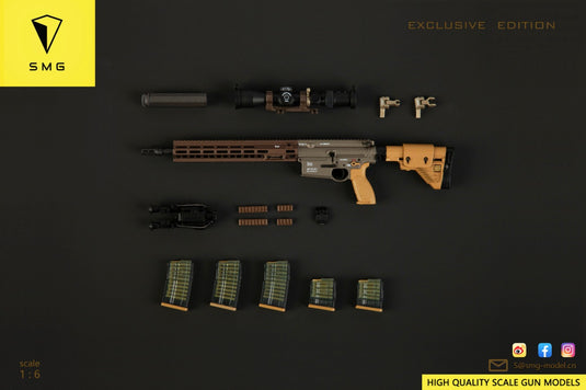 M110A1 CSASS Rifle Sets Tan Ver. - 7.62mm 10 Rnd Magazines