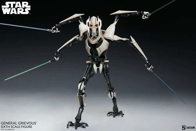 Load image into Gallery viewer, Star Wars General Grievous - Magnetic Lightsaber w/Green Blade
