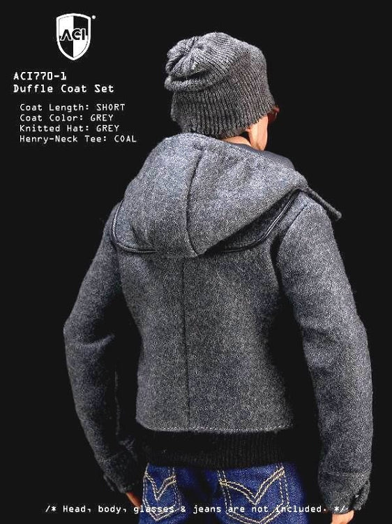 Load image into Gallery viewer, Cold Weather Wear - Grey Fleece Like Jacket w/Removable Hood
