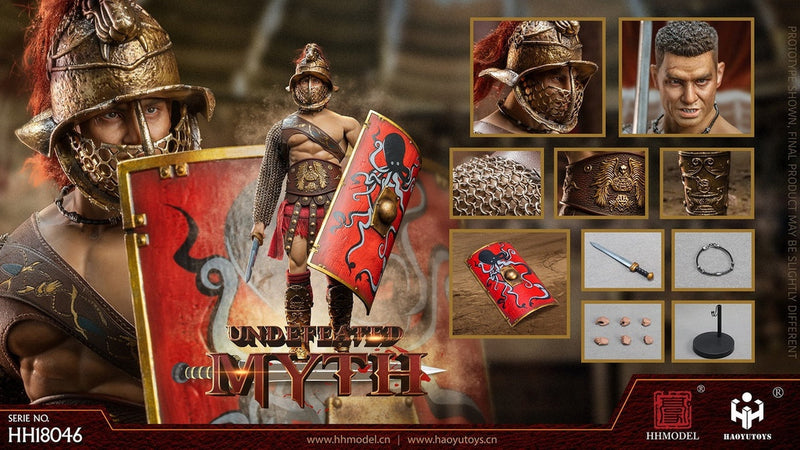 Load image into Gallery viewer, Empire Legion Undefeated Myth - Metal Gold Like Gladiator Helmet
