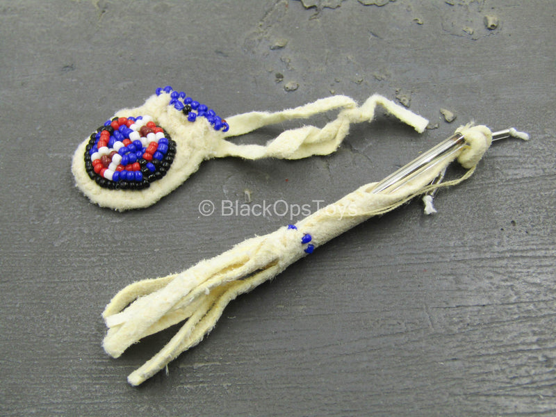 Load image into Gallery viewer, Lewis &amp; Clark - Sacagawea - Beaded Medicine Bag w/Whip
