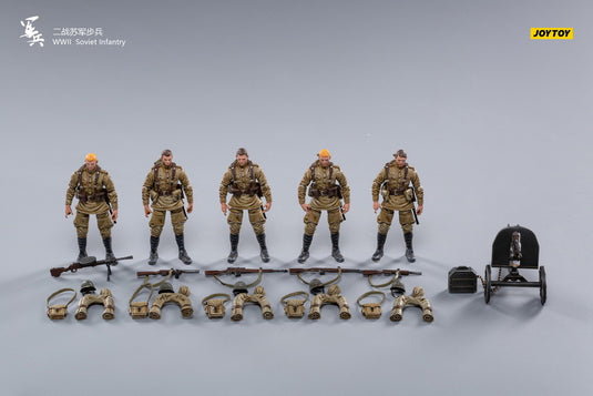 1/18 - WWII - Soviet Infantry - Complete Male Body w/Weapon (Type 3)