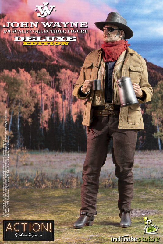 John Wayne - Male Head Sculpt w/Hat & Eye Patch