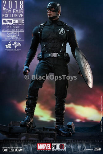 Captain America Toys Fair Exclusive Concept Art Version Sixth Scale Figure Mint in Box