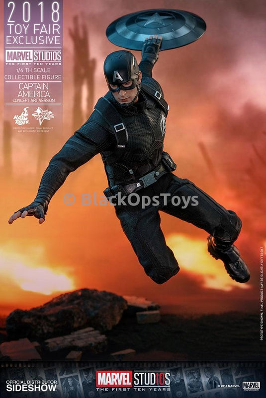 Captain America Toys Fair Exclusive Concept Art Version Sixth Scale Figure Mint in Box