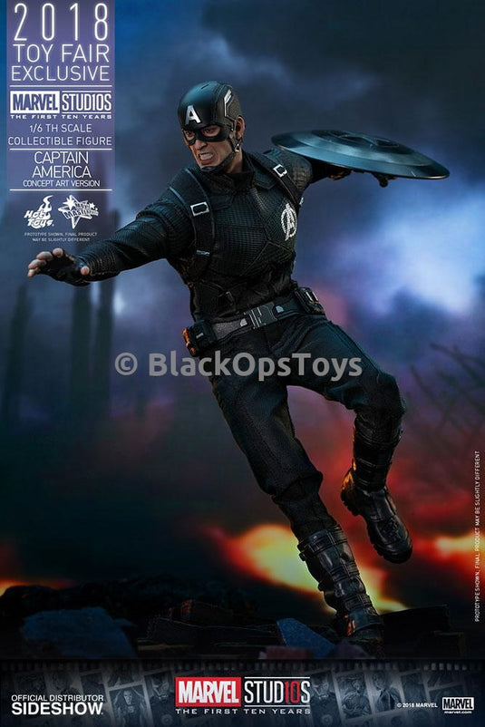 Captain America Toys Fair Exclusive Concept Art Version Sixth Scale Figure Mint in Box