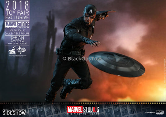 Captain America Toys Fair Exclusive Concept Art Version Sixth Scale Figure Mint in Box