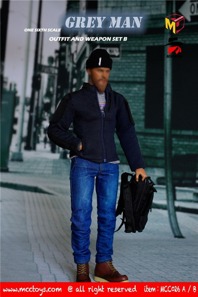 Load image into Gallery viewer, Grey Man Ver. B - Blue Sweater
