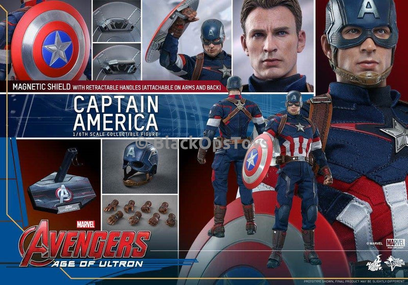 Load image into Gallery viewer, Age of Ultron - Captain America - Fingerless Gloved Hands Set x6

