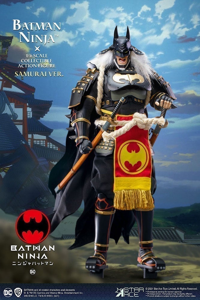 Load image into Gallery viewer, Ninja Batman - Male Samurai Head Sculpt
