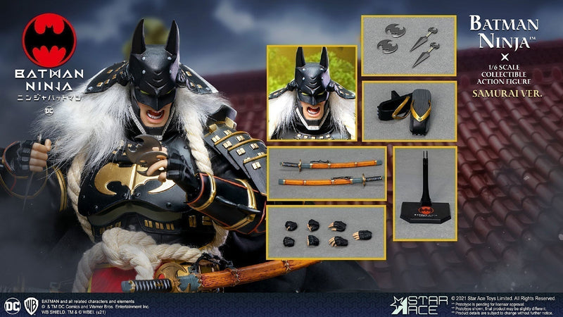 Load image into Gallery viewer, Ninja Batman - Male Samurai Head Sculpt
