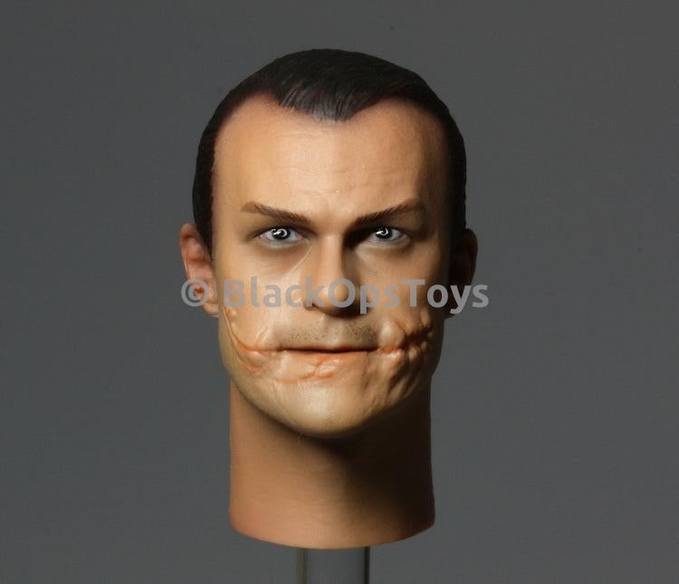 Load image into Gallery viewer, The Dark Knight Joker Police Heath Ledger Likeness Head Sculpt
