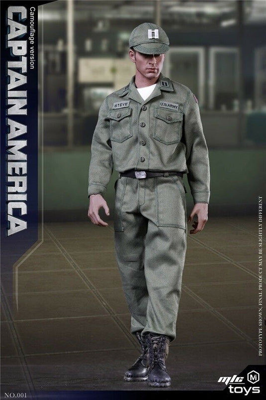 Captain America Camouflage Ver. - Male Dressed Body w/Green Uniform