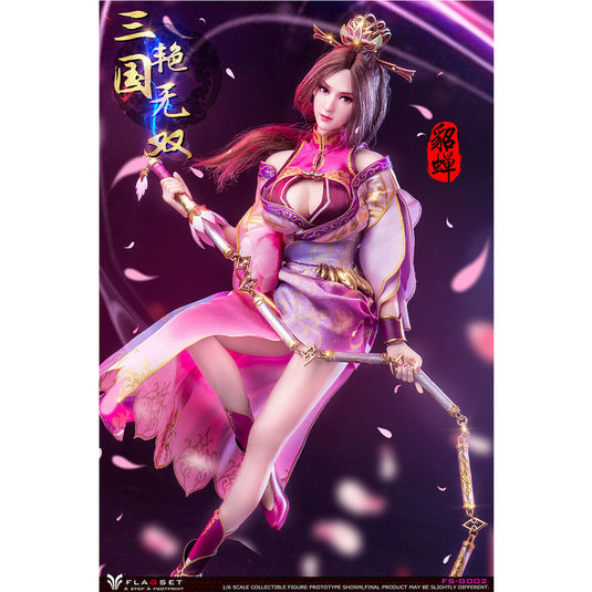 Three Kingdom Dynasty Warriors - Detailed Pink & Blue Female Belt