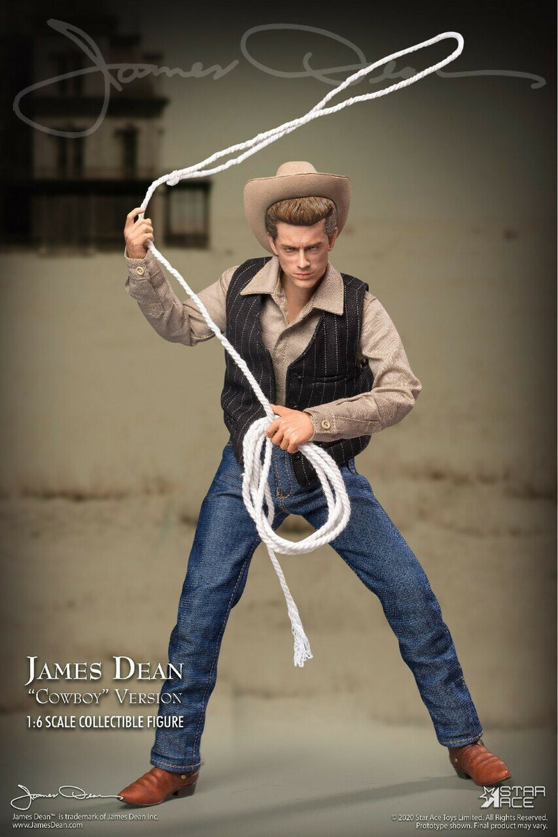 Load image into Gallery viewer, James Dean - Cowboy Ver - Blue Pants w/Leather Like Belt
