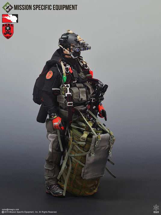 ZERT - Super Death Squad - Black & Red Parachute Pack
