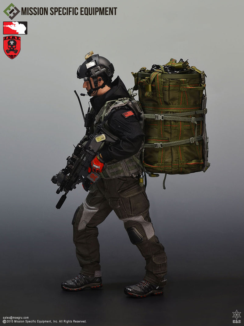 Load image into Gallery viewer, ZERT - Super Death Squad - Black &amp; Red Parachute Pack
