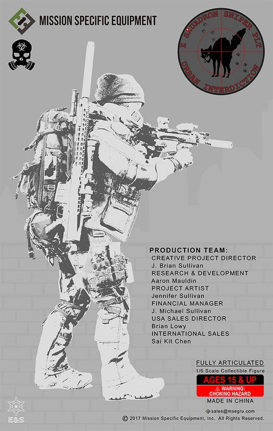 ZERT - Sniper Team - Black Barret MRAD Sniper Rifle "Kiss Me Set"