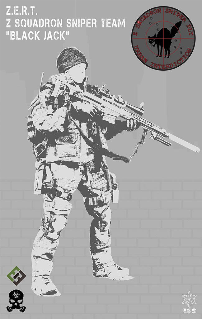 Load image into Gallery viewer, ZERT - Sniper Team - Black Radio &amp; Pouch
