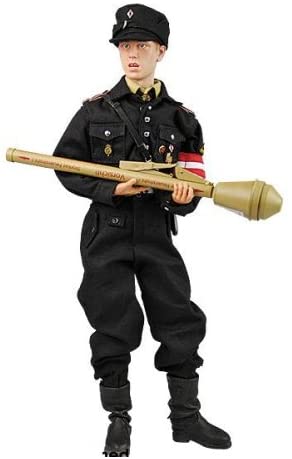 Load image into Gallery viewer, WWII - SS Panzer Division - Black Leather-Like Belt w/Knife
