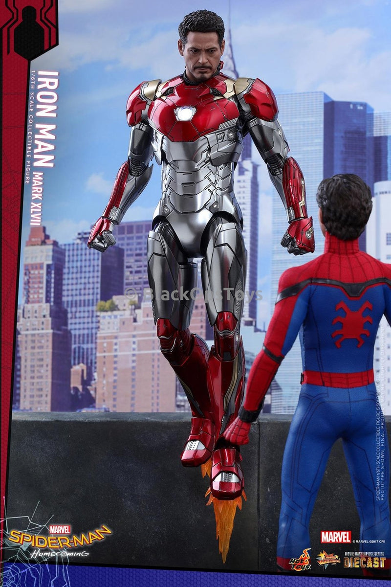 Load image into Gallery viewer, Hot Toys Diecast Spider-Man Homecoming Iron Man Mark XLVII Mint in Box
