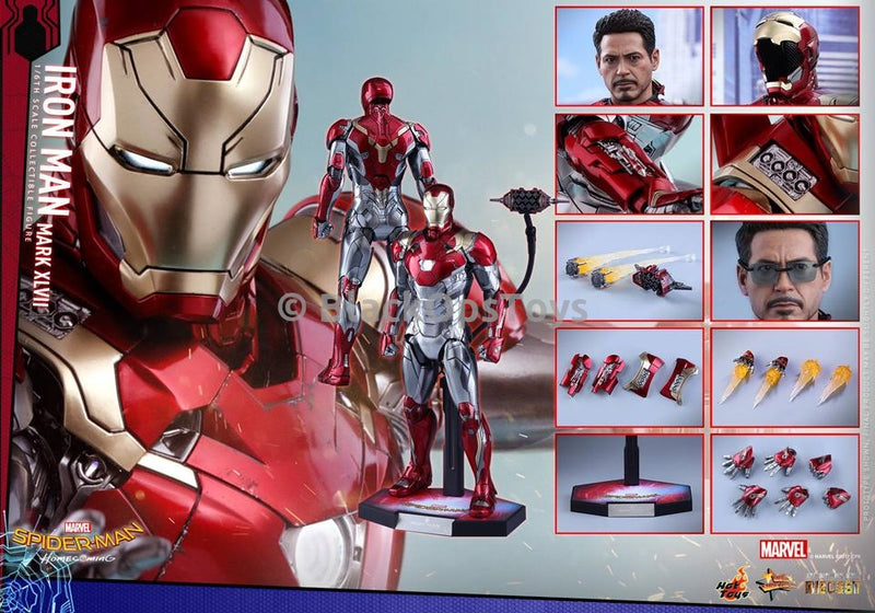 Load image into Gallery viewer, Hot Toys Diecast Spider-Man Homecoming Iron Man Mark XLVII Mint in Box
