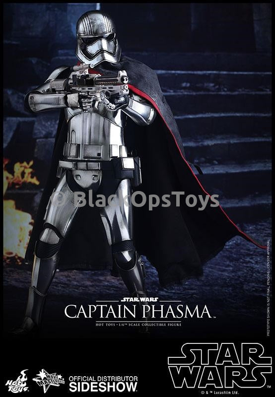 Load image into Gallery viewer, Star Wars Captain Phasma Female Black &amp; Red Cape

