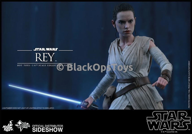 Load image into Gallery viewer, Star Wars The Force Awakens 1/6th scale Rey and BB-8 Blue Lightsaber
