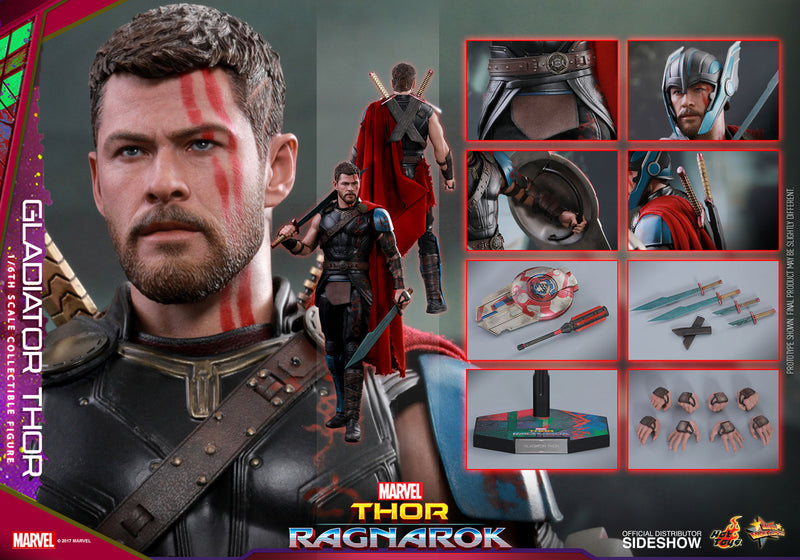 Load image into Gallery viewer, Gladiator Thor - Blue Bladed Sword w/Shield
