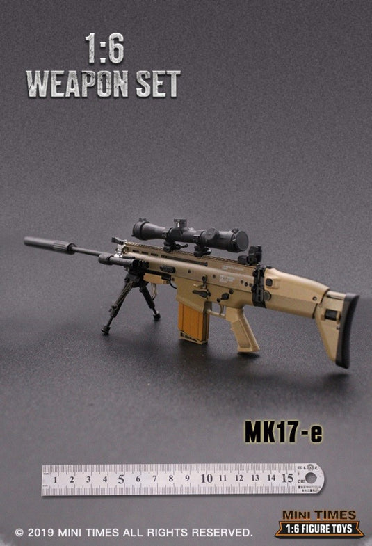 MK17 Tan Rifle Weapon Set E - MINT IN BOX