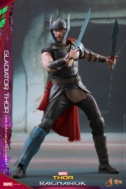Gladiator Thor - Blue Bladed Sword