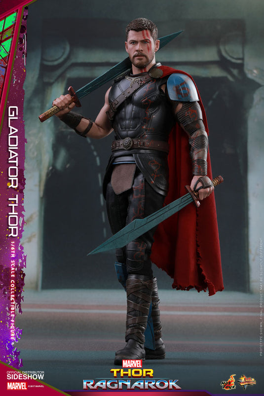 Gladiator Thor - Blue Bladed Sword w/Shield