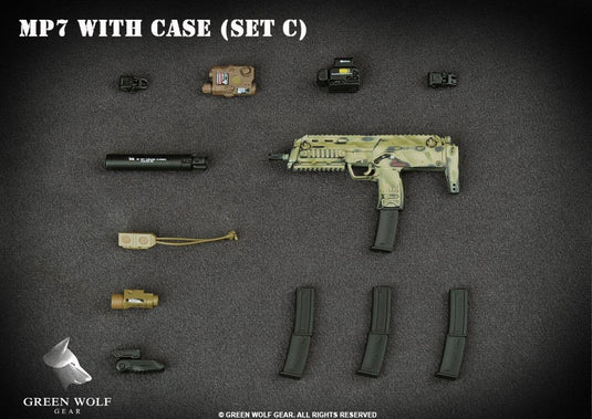 Camo HK MP7 w/Tan Pelican Case - MINT IN BOX
