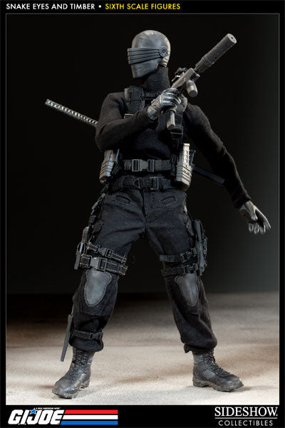 GI JOE - Snake Eyes w/Timber - Exclusive Version - MINT IN BOX