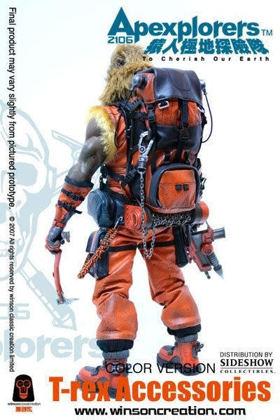 Load image into Gallery viewer, Apexplorers - T-Rex - Black &amp; Red Metal Ice Axe
