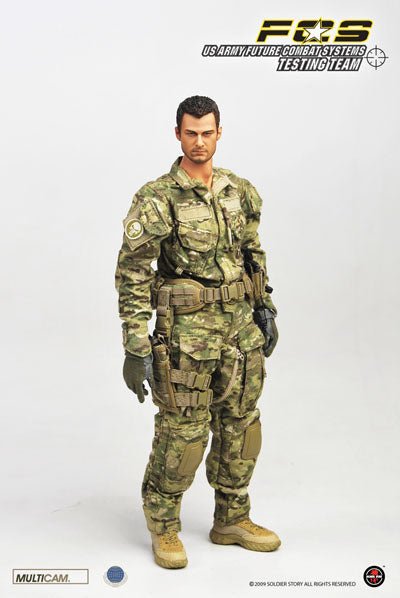 US Army FCS Testing Team - M9 Beretta w/Multicam Drop Leg Pouch