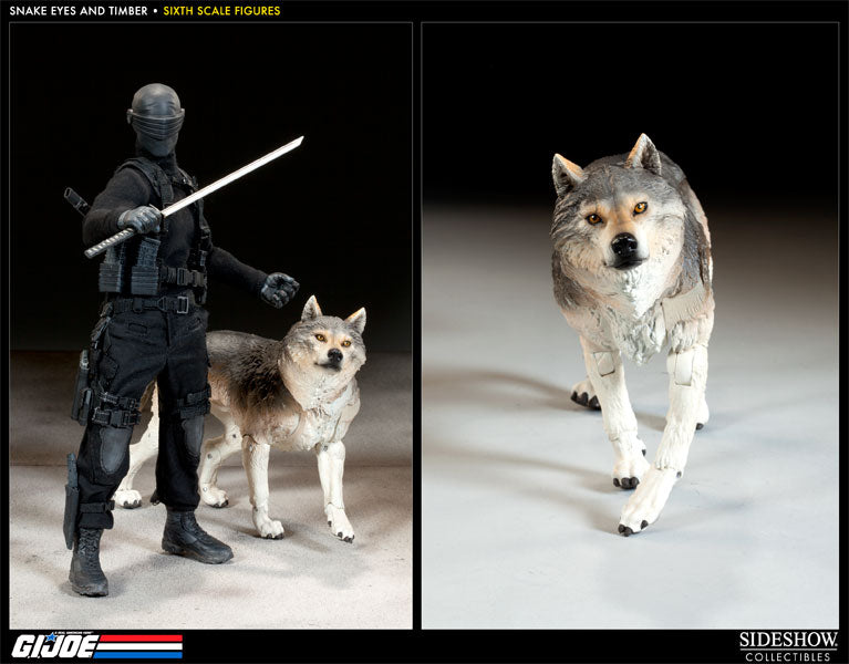 Load image into Gallery viewer, GI JOE - Snake Eyes w/Timber - Exclusive Version - MINT IN BOX
