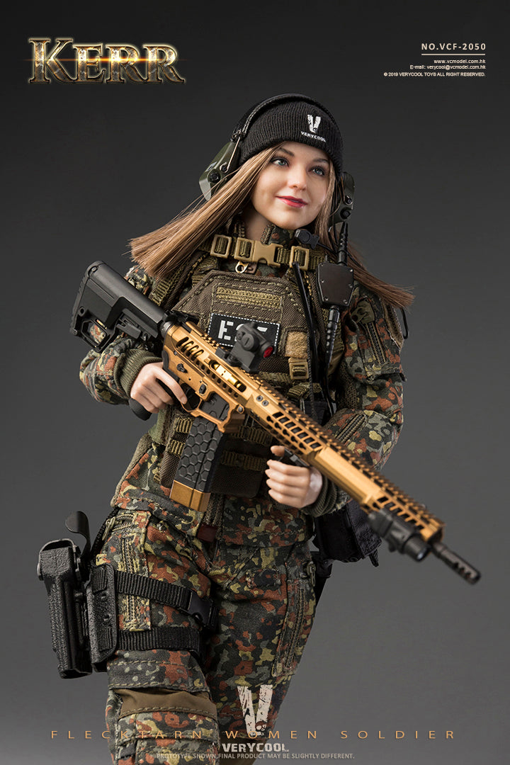 Load image into Gallery viewer, Flecktarn Women Soldier Kerr - MINT IN BOX
