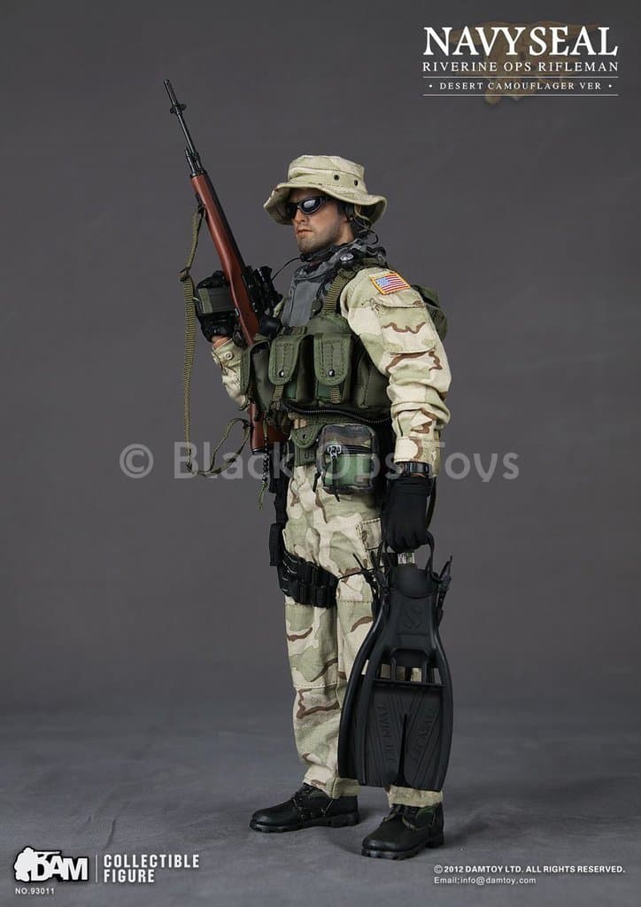 Load image into Gallery viewer, Riverine Ops Rifleman - Desert Camo Version - MINT IN BOX
