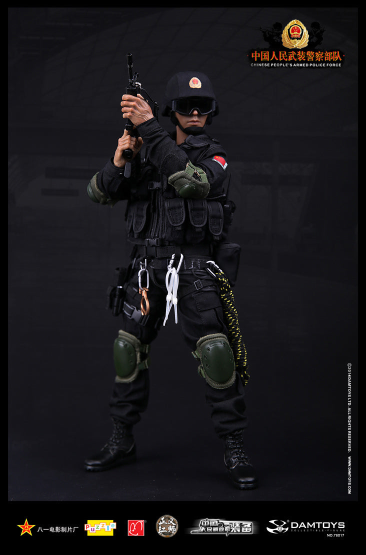 Load image into Gallery viewer, Chinese People&#39;s Armed Police - Black Helmet

