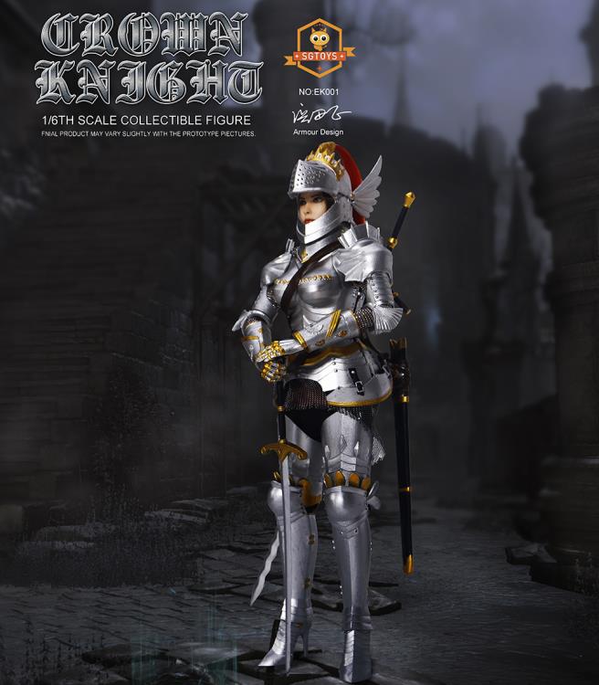 Load image into Gallery viewer, Crown Knight - Metal Helmet w/Interchangeable Face Shield
