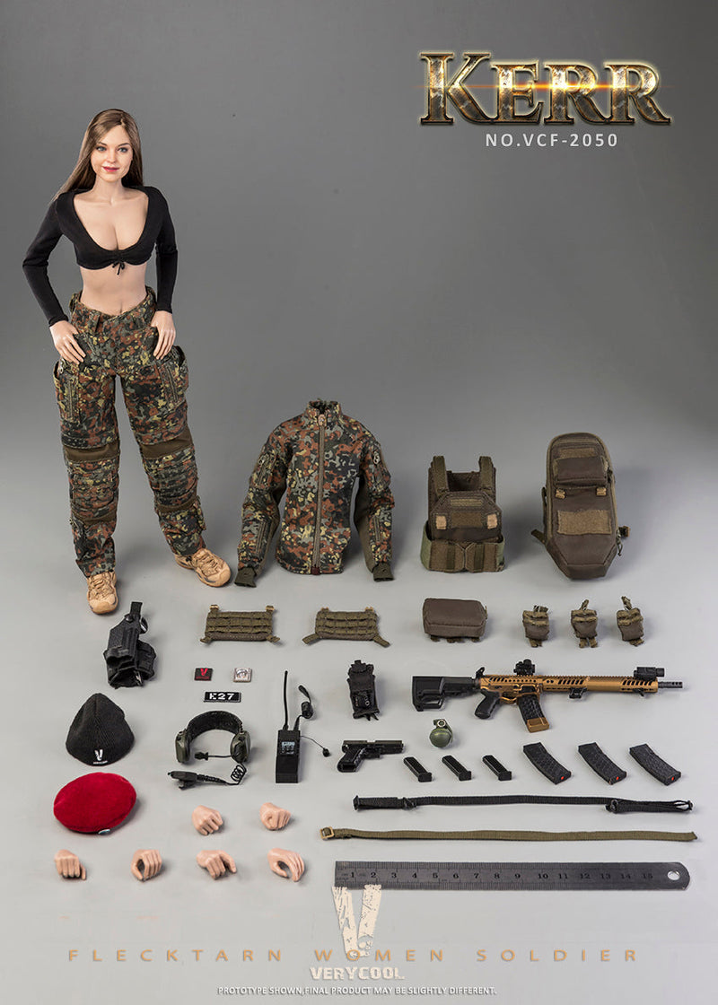 Load image into Gallery viewer, Flecktarn Women Soldier Kerr - MINT IN BOX

