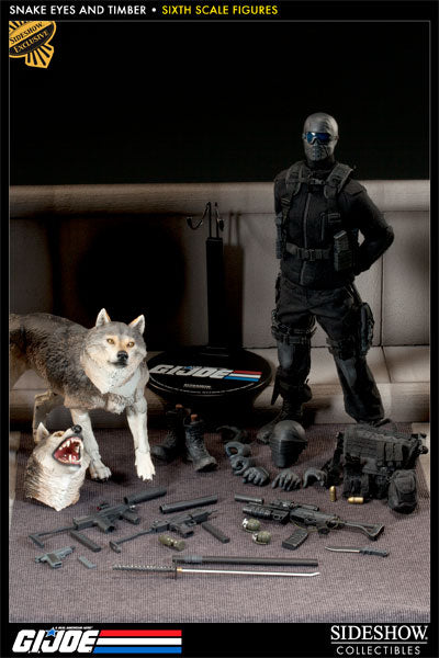 Load image into Gallery viewer, GI JOE - Snake Eyes w/Timber - Exclusive Version - MINT IN BOX
