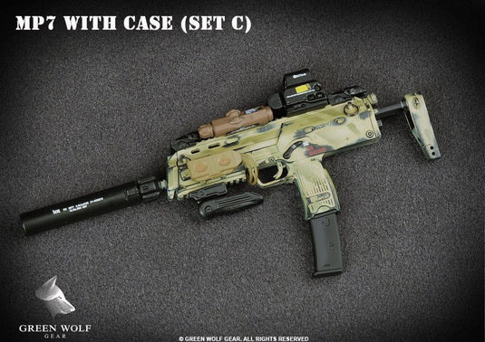 Camo HK MP7 w/Tan Pelican Case - MINT IN BOX