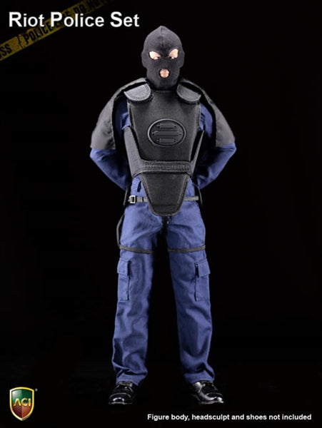 Load image into Gallery viewer, Anti-Riot Police - Black Light Armor Set
