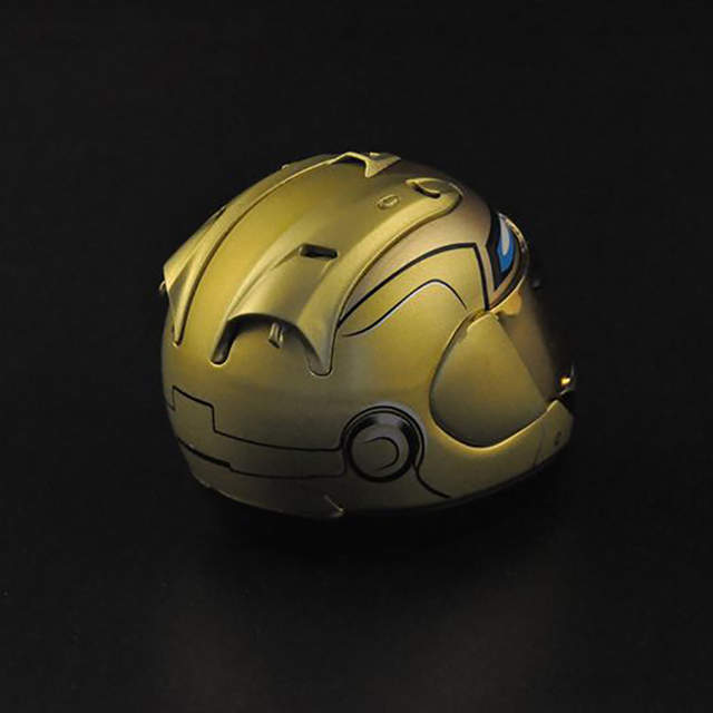 Load image into Gallery viewer, Iron Man Motorcycle Helmet - Gold - MINT IN BOX
