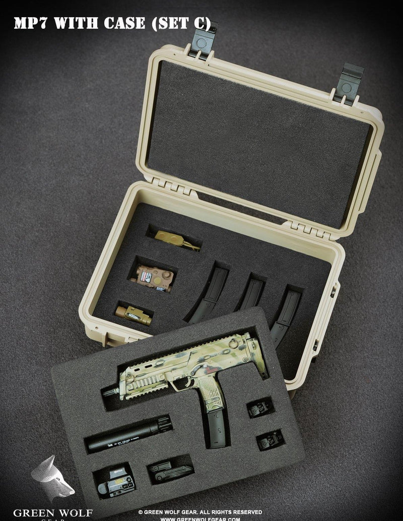 Load image into Gallery viewer, Camo HK MP7 w/Tan Pelican Case - MINT IN BOX
