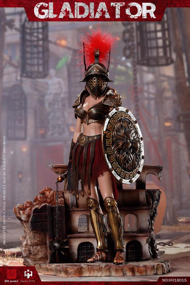 Load image into Gallery viewer, Imperial Female Warrior Red Ver. - Metal Female Gladiator Helmet
