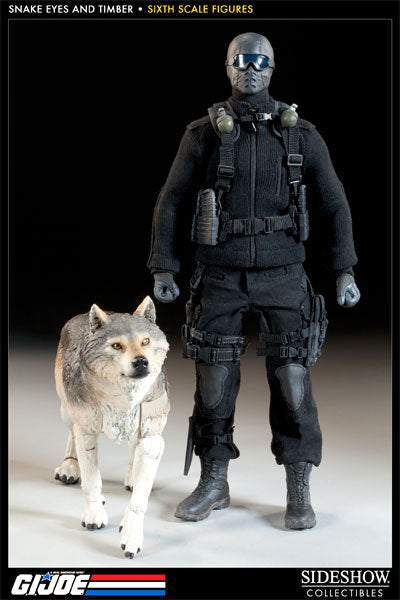 GI JOE - Snake Eyes w/Timber - Exclusive Version - MINT IN BOX